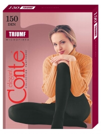 Колготки Conte TRIUMF 150 (микрофибра) черные