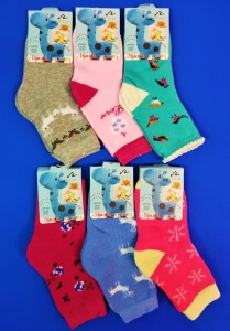 Вальс носки детские внутри махра на девочку