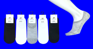 EcoSocks следки мужские короткие (с силиконом) СЕТКА арт. 9316