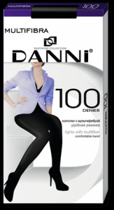 DANNI колготки Multifibra 100 Den (микрофибра) черные