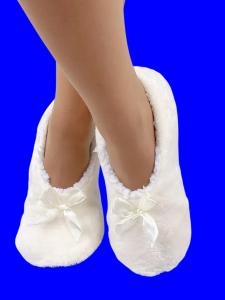 6 ПАР - Носки-тапочки внутри с мехом ОДНОТОННЫЕ женские