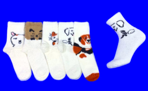 5 ПАР - Байвей термоноски женские ангора НОРКА ШЕРСТЬ "Мордочки" арт. 3561