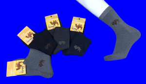 3 ПАРЫ - Термоноски мужские верблюжья шерсть внутри махра арт. 1307