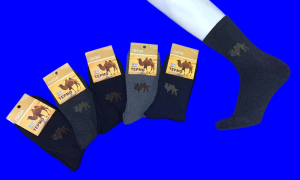 3 ПАРЫ - Термоноски мужские верблюжья шерсть внутри махра арт. 1307