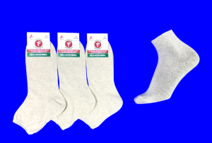 Линия здоровья носки женские лен с крапивой гладкие