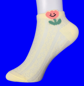 Зувей носки детские для девочек ажурные "Сердечки" из чесаного хлопка