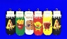AMIGOBS укороченные цветные носки с принтом "Еда" арт. 1116