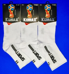 KOMAX носки мужские СПОРТ белые 