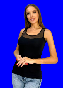 Майки женские Miss Emma Турция Кружево арт. 9133 черные 