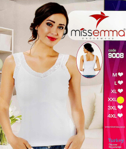 Майки женские Miss Emma Турция Кружево белые