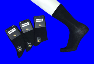 RSOK носки мужские хлопок RS-002 (RS-003, RS-004) ЧЕРНЫЕ