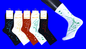 Носки женские высокие с рисунком арт. 2921