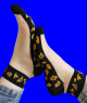 НАРИС носки женские укороченные хлопок + капрон с принтом "Леопард"