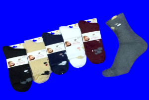 Ecosocks носки женские ангора НОРКА ШЕРСТЬ "с ушками" арт. 6630