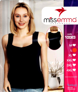 Майки женские Miss Emma Турция широкие бретели арт. 10023 СИНИЕ