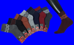 Зувей носки женские внутри махра с рисунком арт. 2531