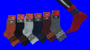 Зувей носки женские внутри махра с рисунком арт. 2531