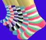 5 пар - Шугуан носки женские "травка" полосатая арт. 2032