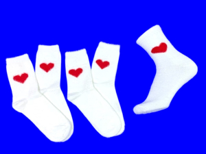 3 ПАРЫ - Носки женские ангора НОРКА СЕРДЦЕ высокие арт. 2888