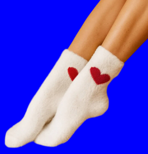 3 ПАРЫ - Носки женские ангора НОРКА СЕРДЦЕ высокие арт. 2888