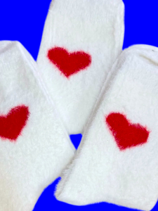3 ПАРЫ - Носки женские ангора НОРКА СЕРДЦЕ высокие арт. 2888
