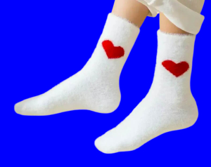 3 ПАРЫ - Носки женские ангора НОРКА СЕРДЦЕ высокие арт. 2888