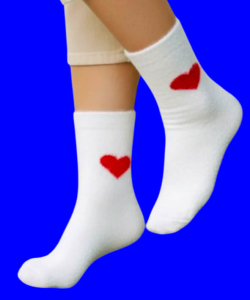 3 ПАРЫ - Носки женские ангора НОРКА СЕРДЦЕ высокие арт. 2888