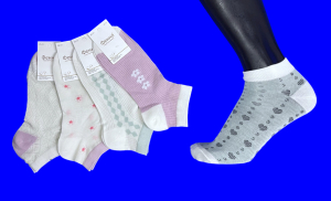 Фенна носки женские укороченные ажурные арт. ZB-03