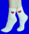 AMIGOBS носки женские белые с принтом 
