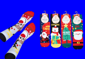 5 ПАР - Носки женские НОВОГОДНИЕ арт. 9272