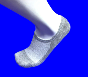 3 ПАРЫ - Следки мужские короткие (с силиконом) СЕТКА