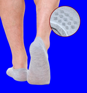 3 ПАРЫ - Следки мужские короткие (с силиконом) СЕТКА