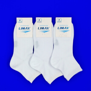 3 ПАРЫ - LIMAX носки женские белые арт. 7131В