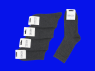 5 ПАР - Викатекс VIKATEX носки мужские с лайкрой арт. 1ВС1 ТЕМНО-серые