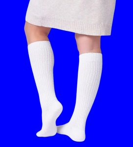 2 ПАРЫ - Зувей термогольфы женские шерсть ЛАМЫ арт. 2266 МОЛОЧНЫЕ