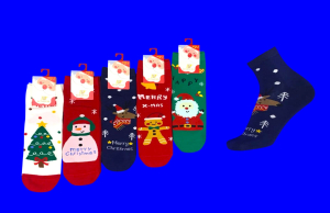 Ecosocks носки женские НОВОГОДНИЕ хлопок + кашемир арт. 2755