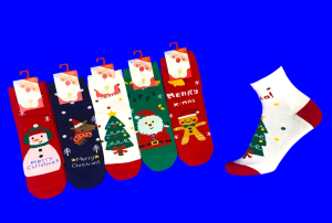 Ecosocks носки женские НОВОГОДНИЕ хлопок + кашемир арт. 2755