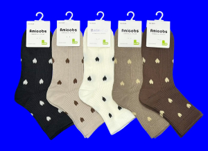 3 ПАРЫ - ПОДАРОЧНЫЙ НАБОР носки женские AMIGOBS АССОРТИ рисунков 