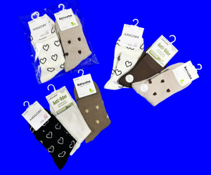 3 ПАРЫ - ПОДАРОЧНЫЙ НАБОР носки женские AMIGOBS АССОРТИ рисунков 