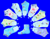 Зувей носки детские бебики из чесаного хлопка для девочек с тормозами