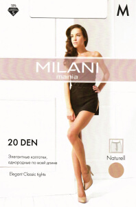Капроновые колготки MILANI женские 20 Den Naturell 
