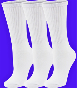 AMIGOBS высокие носки мужские белые арт. 1347