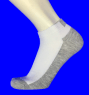 Носки мужские укороченные белые (серая подошва) арт. 6564 