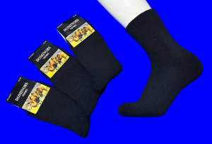 Термоноски мужские верблюжья шерсть внутри махра арт. А0501 ЧЕРНЫЕ