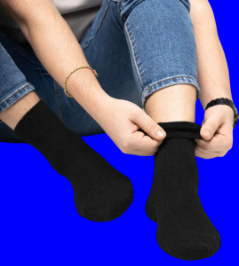 Термоноски мужские верблюжья шерсть внутри махра арт. А0501 ЧЕРНЫЕ