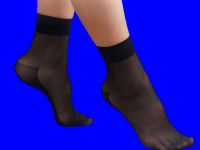Casandana носки капрон женские чёрные с пяткой