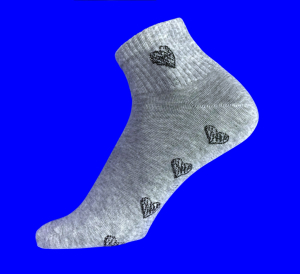 6 ПАР - LIMAX носки женские "Сердечки" арт. 71729 В