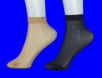 Носки капрон женские с "тормозами" черные