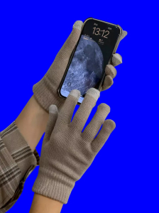 Перчатки женские шерстяные сенсорные арт. 7076 (5035)